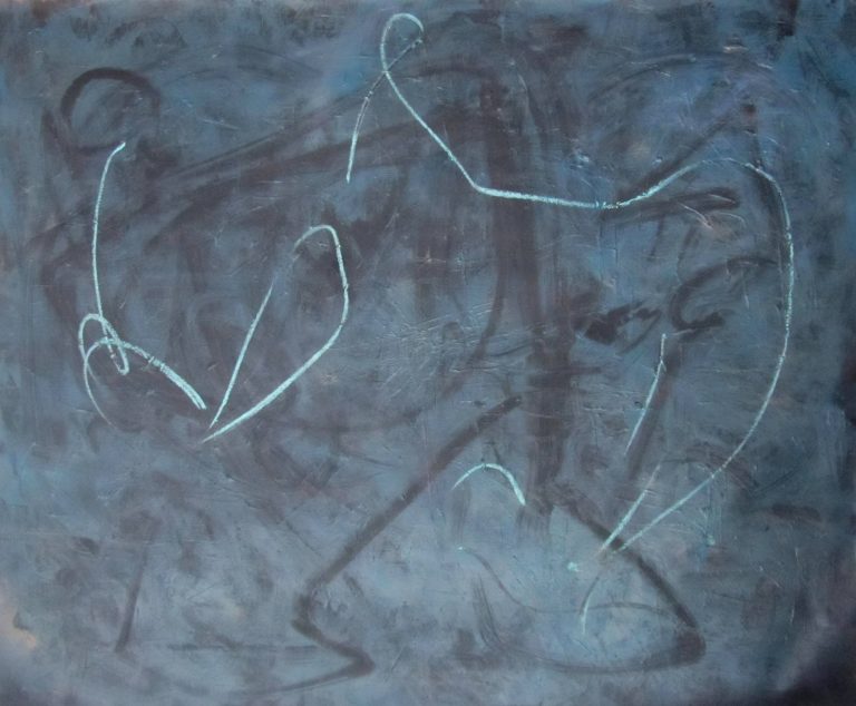 graublau/ greyblue / oil on canvas / 2016 / 140x120 cm