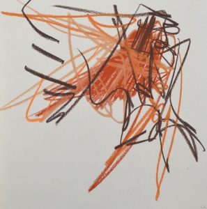 alive lines / 2018 / pastell on paper / 25x25 cm