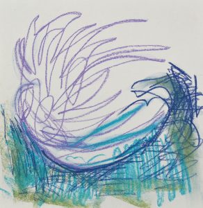 alive lines / 2018 / pastell on paper / 25x25 cm