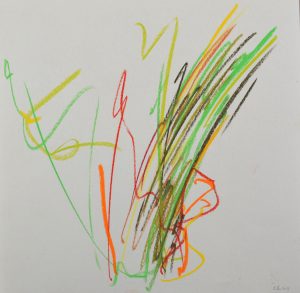 alive lines / 2018 / pastell on paper / 25x25 cm