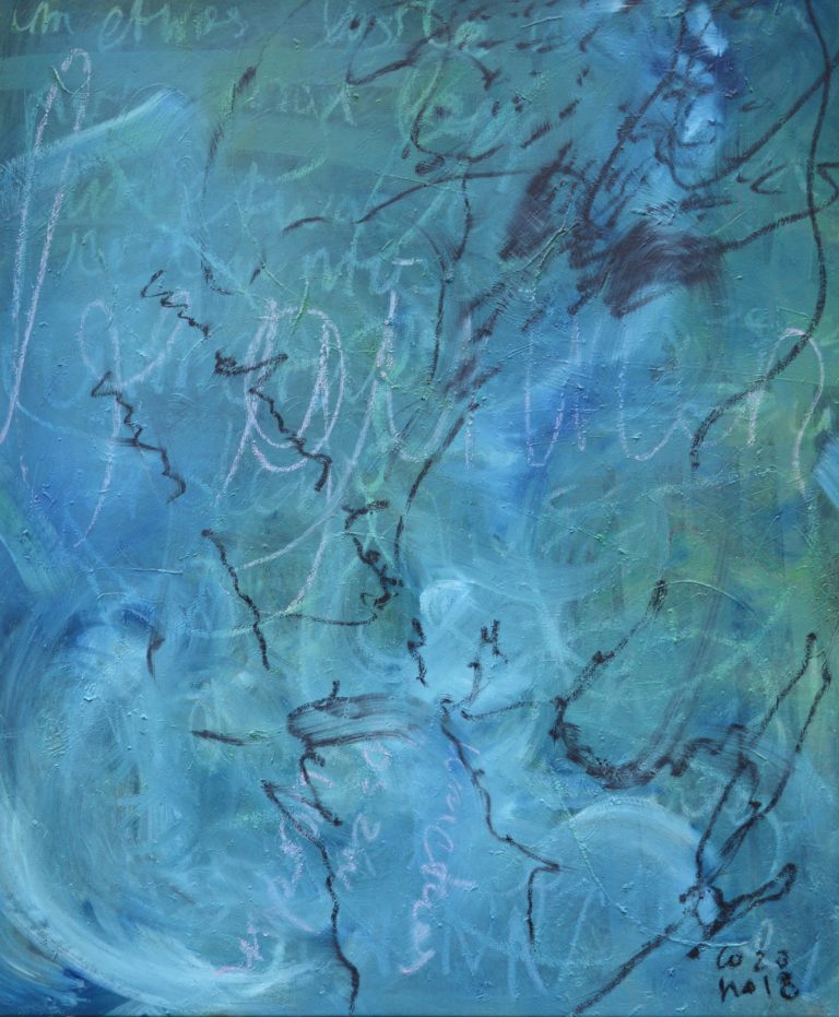 um etwas los zu werden / wo get rid of something / oil on canvas / 2018 / 120x145cm