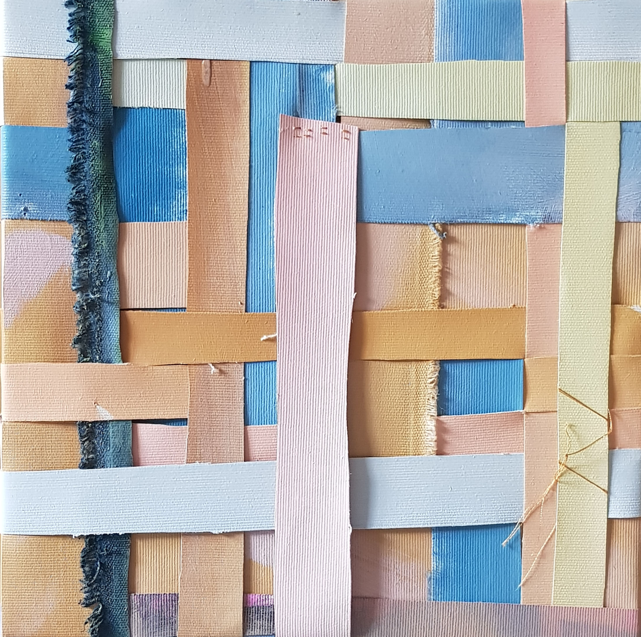 skies / himmel / 2020 / collage from pieces of oilpaintings / 40x40 cm