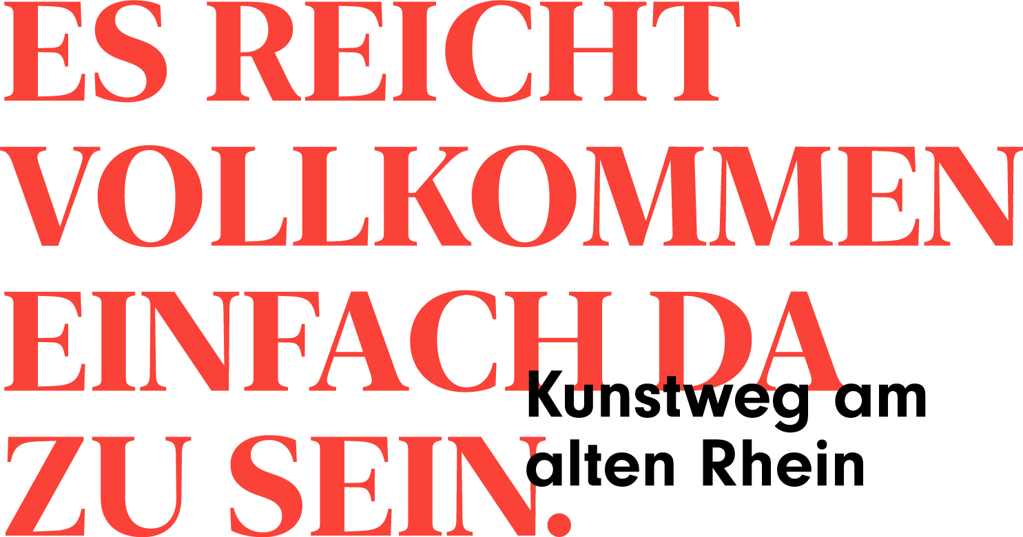 Coming soon: Kunstweg am Alten Rhein